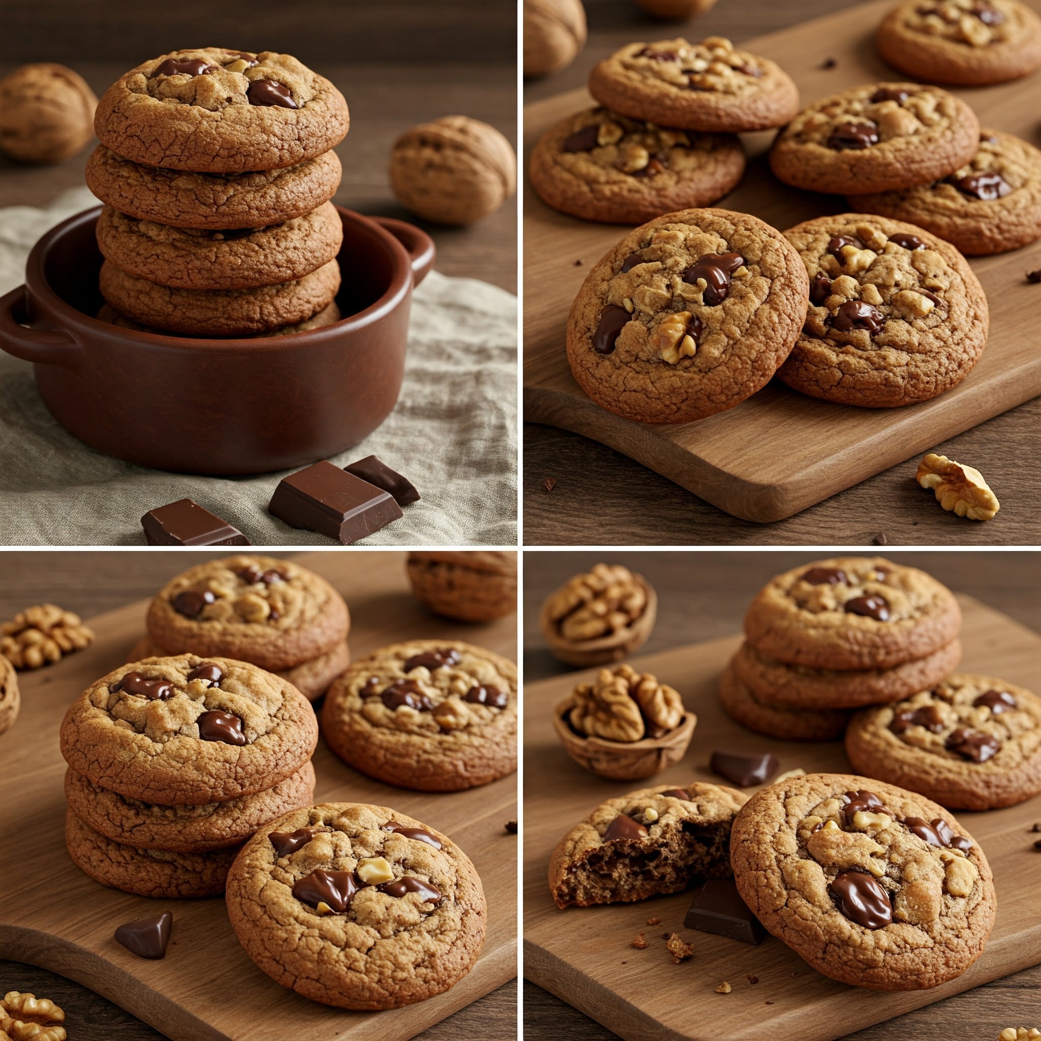 Mini Walnut and Chocolate Chunk Cookies cover
